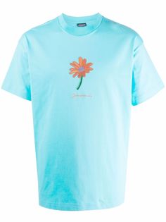 Jacquemus футболка с цветочной вышивкой