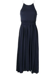 3.1 Phillip Lim SL SHIRRED WAIST LONG KNIT DRESS W SNAKE CHAIN STRAPS