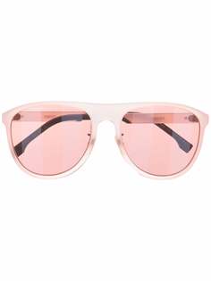 Fendi Eyewear солнцезащитные очки-авиаторы в круглой оправе