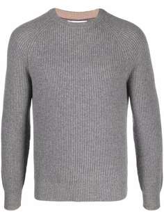 Brunello Cucinelli кашемировый джемпер в рубчик