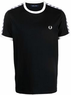 FRED PERRY футболка с вышитым логотипом