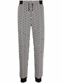Balmain спортивные брюки с монограммой
