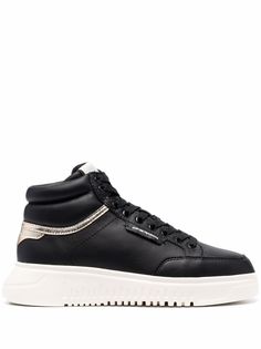 Emporio Armani высокие кеды на шнуровке
