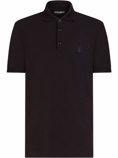 Dolce & Gabbana рубашка поло с нашивкой-логотипом