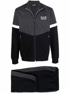 Ea7 Emporio Armani спортивный костюм со вставками