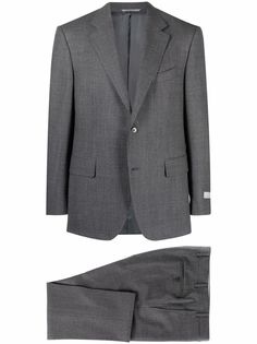Canali шерстяной костюм с однобортным пиджаком