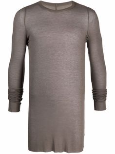 Rick Owens полупрозрачный топ узкого кроя