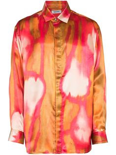 PRONOUNCE рубашка Tang Abstract с длинными рукавами