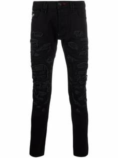 Philipp Plein джинсы New Skinny Fit с эффектом потертости