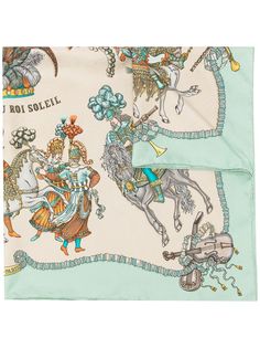 Hermès шелковый платок Les Fetes du Roi Soleil pre-owned