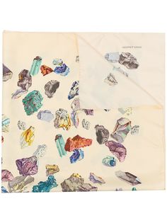 Hermès шелковый платок Mineraux pre-owned