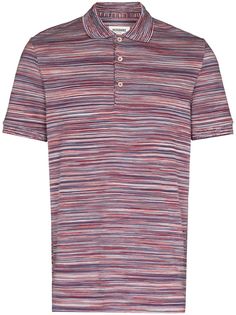Missoni полосатая рубашка поло с короткими рукавами