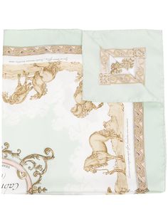Hermès шелковый платок Courbettes et Cabrioles 1654 pre-owned