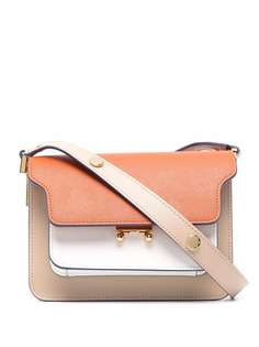 Marni сумка на плечо Mini Trunk в стиле колор-блок