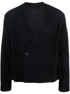 Homme Plissé Issey Miyake плиссированный пиджак с V-образным вырезом
