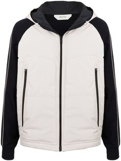 Ermenegildo Zegna куртка в стиле колор-блок с капюшоном