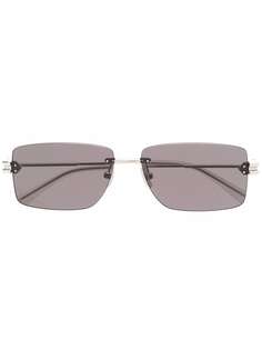 Bottega Veneta Eyewear солнцезащитные очки в безободковой оправе