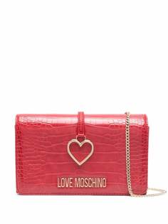 Love Moschino сумка через плечо с тиснением под крокодила