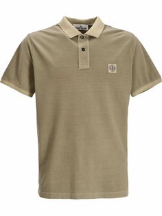 Stone Island рубашка поло с нашивкой-логотипом