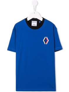 Marcelo Burlon County Of Milan Kids футболка в стиле колор-блок с логотипом