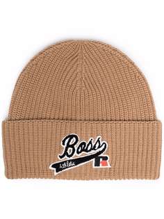 BOSS шапка бини с вышитым логотипом