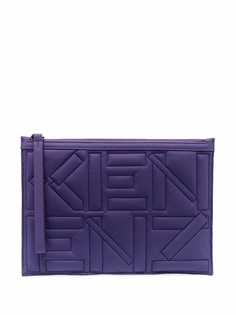 Kenzo клатч с тисненым логотипом