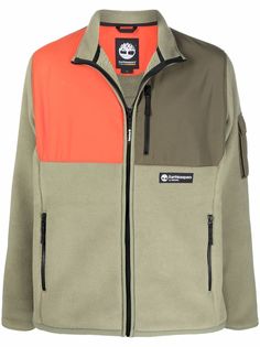 Timberland куртка в стиле колор-блок с логотипом