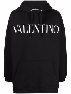 Valentino logo-print drawstring hoodie