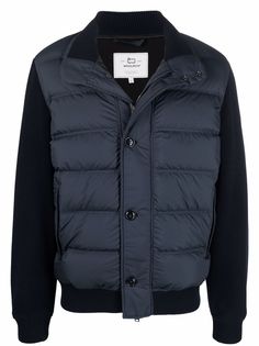 Woolrich куртка на молнии с дутыми вставками