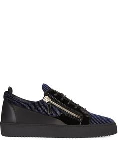 Giuseppe Zanotti бархатные кеды Frankie