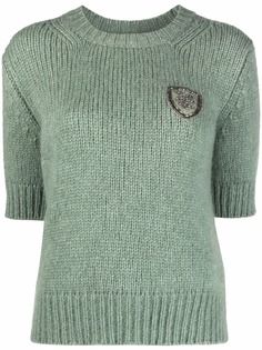 Ermanno Scervino джемпер крупной вязки с короткими рукавами
