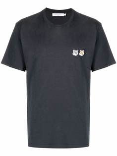 Maison Kitsuné футболка с нашивкой