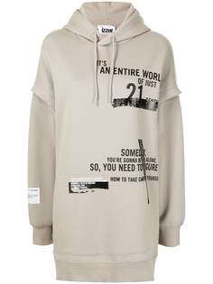 izzue платье Its An Entire World с капюшоном