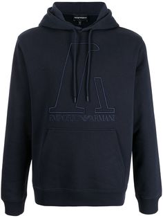 Emporio Armani худи с вышитым логотипом