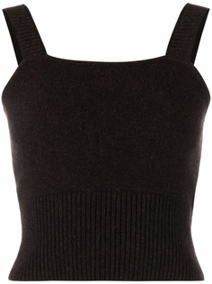Allude кашемировый топ без рукавов