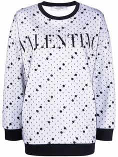 Valentino толстовка с тюлем и логотипом