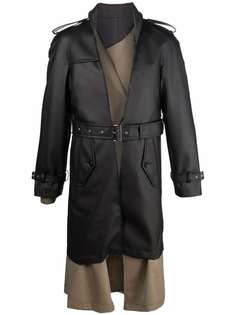 Comme Des Garçons Homme Plus двустороннее пальто в двух тонах