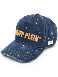Philipp Plein джинсовая бейсболка с вышитым логотипом