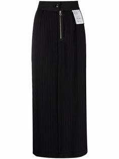 MM6 Maison Margiela юбка прямого кроя в тонкую полоску