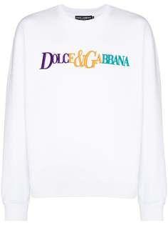 Dolce & Gabbana толстовка с вышитым логотипом