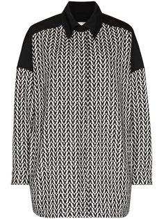 Valentino рубашка оверсайз с узором Optical V