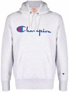 Champion худи с вышитым логотипом