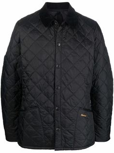 Barbour стеганая куртка на кнопках