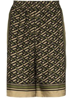 Versace шорты с узором La Greca