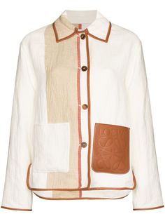 LOEWE куртка-рубашка с контрастными полосками