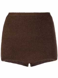 Pinko ribbed knit mini shorts