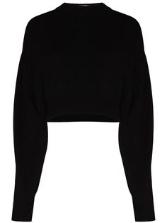 Alexander Wang укороченный джемпер с прозрачной спинкой