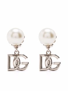 Dolce & Gabbana серьги с логотипом DG