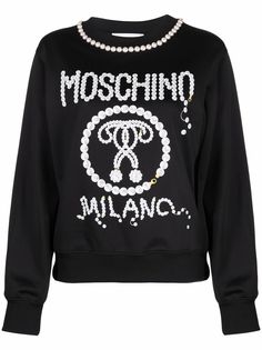 Moschino джемпер тонкой вязки с логотипом
