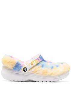 Crocs мюли с искусственным мехом